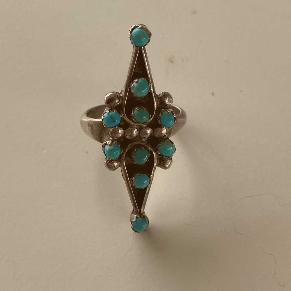 Beautiful Vintage Turquoise Ring Native American